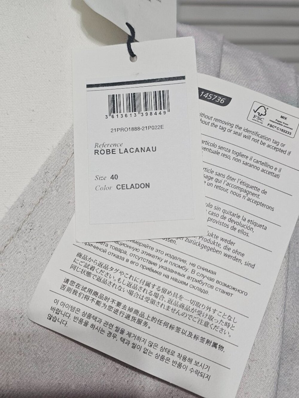 NWT Isabel Marant Étoile Robe Lacanau Women's Tie-Dye Denim Mini Dress Sz 8 3638 - Picture 8 of 15